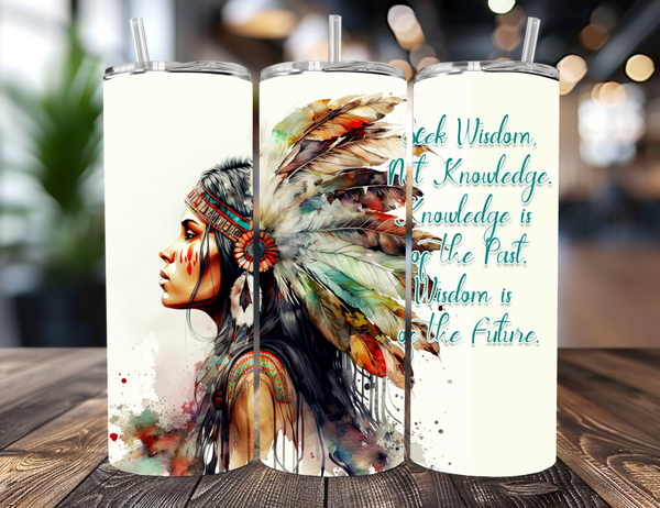 Native American Woman Tumbler
