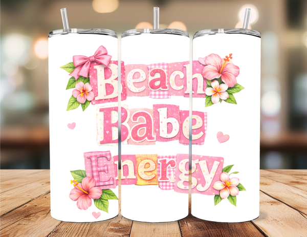 Beach Babe Energy Tumbler