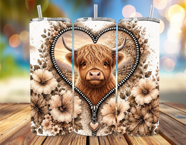 Highland Cow Tumbler