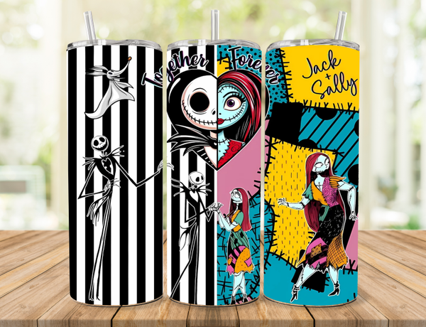 Halloween Couple Tumbler