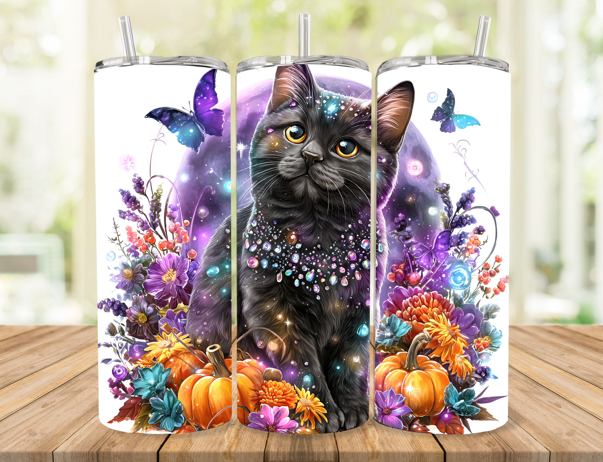 Black Cat Tumbler