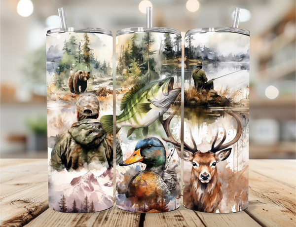 Fishing and Hunting Tumbler