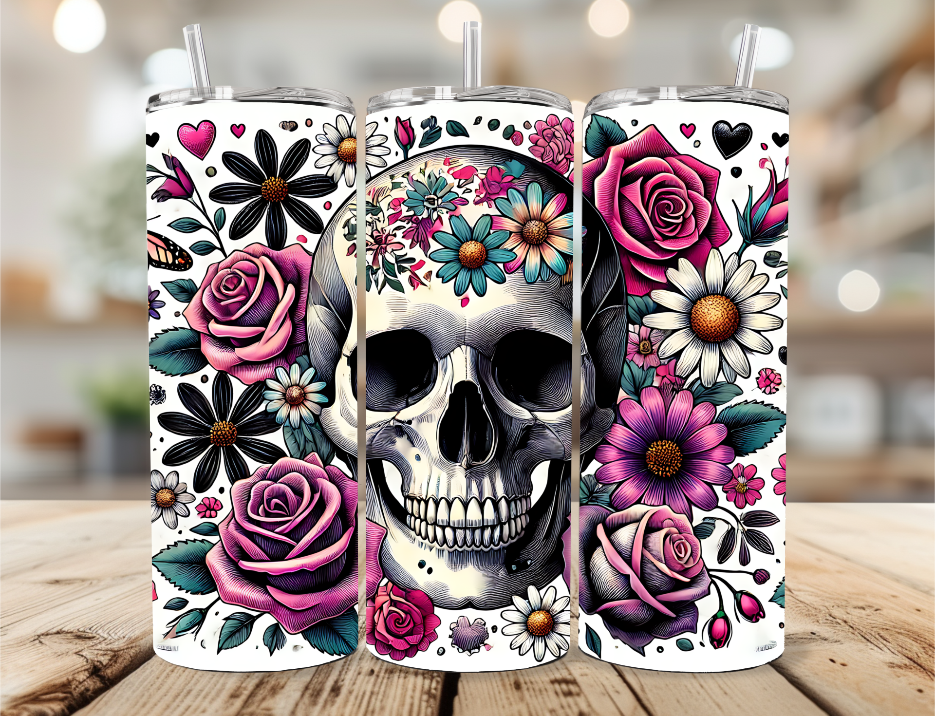 Sugar Skull Tumbler