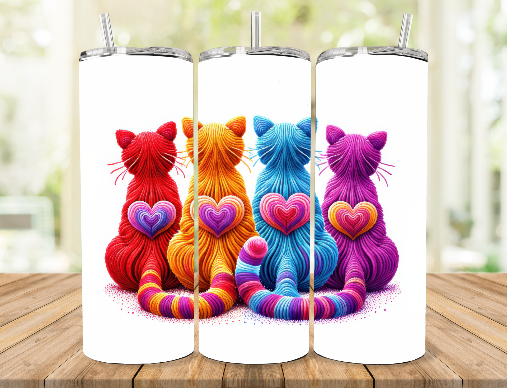 Cats Heart Tumbler