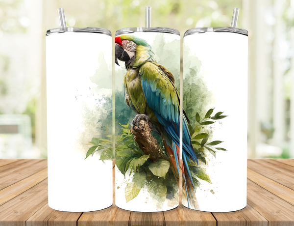 Military Macaw Parrot Tumbler