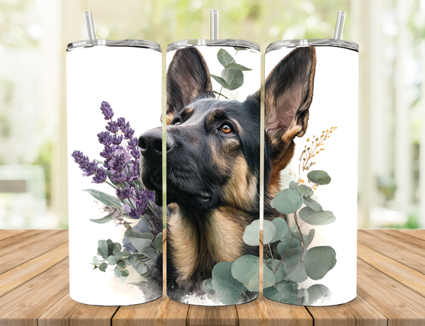 German Shepherd Tumbler