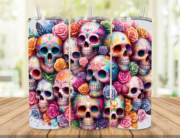 Sugar Skull Tumbler