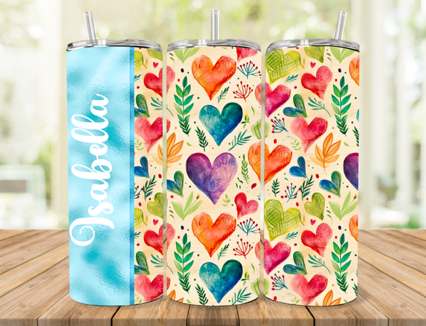 Floral Personalized Tumbler