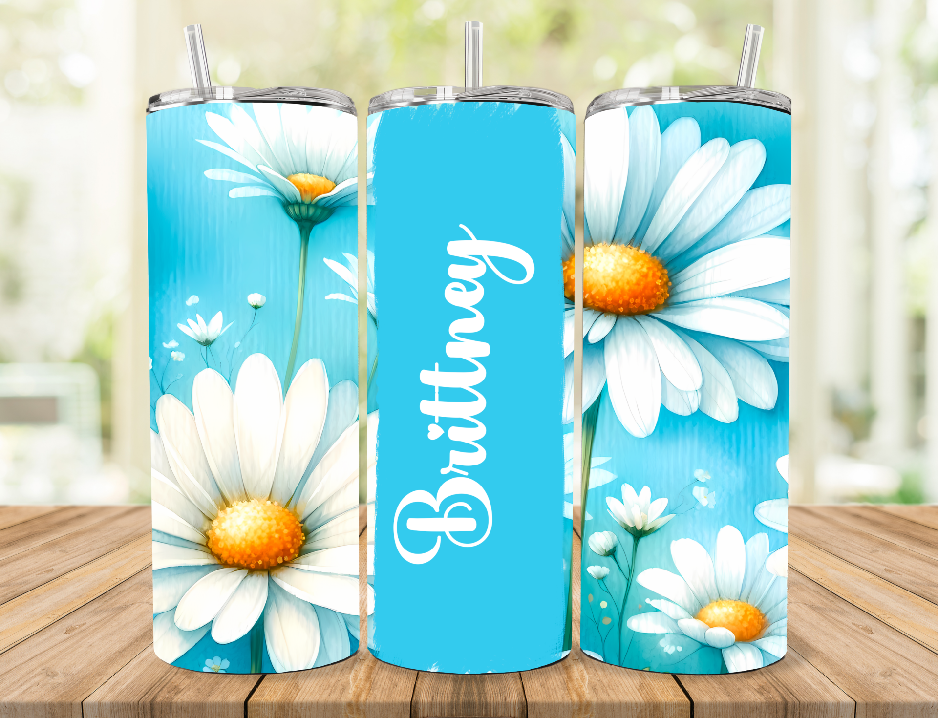 Floral Personalized Tumbler