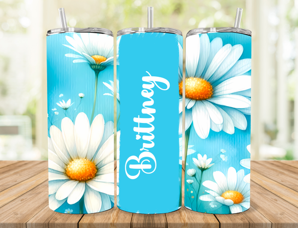 Floral Personalized Tumbler