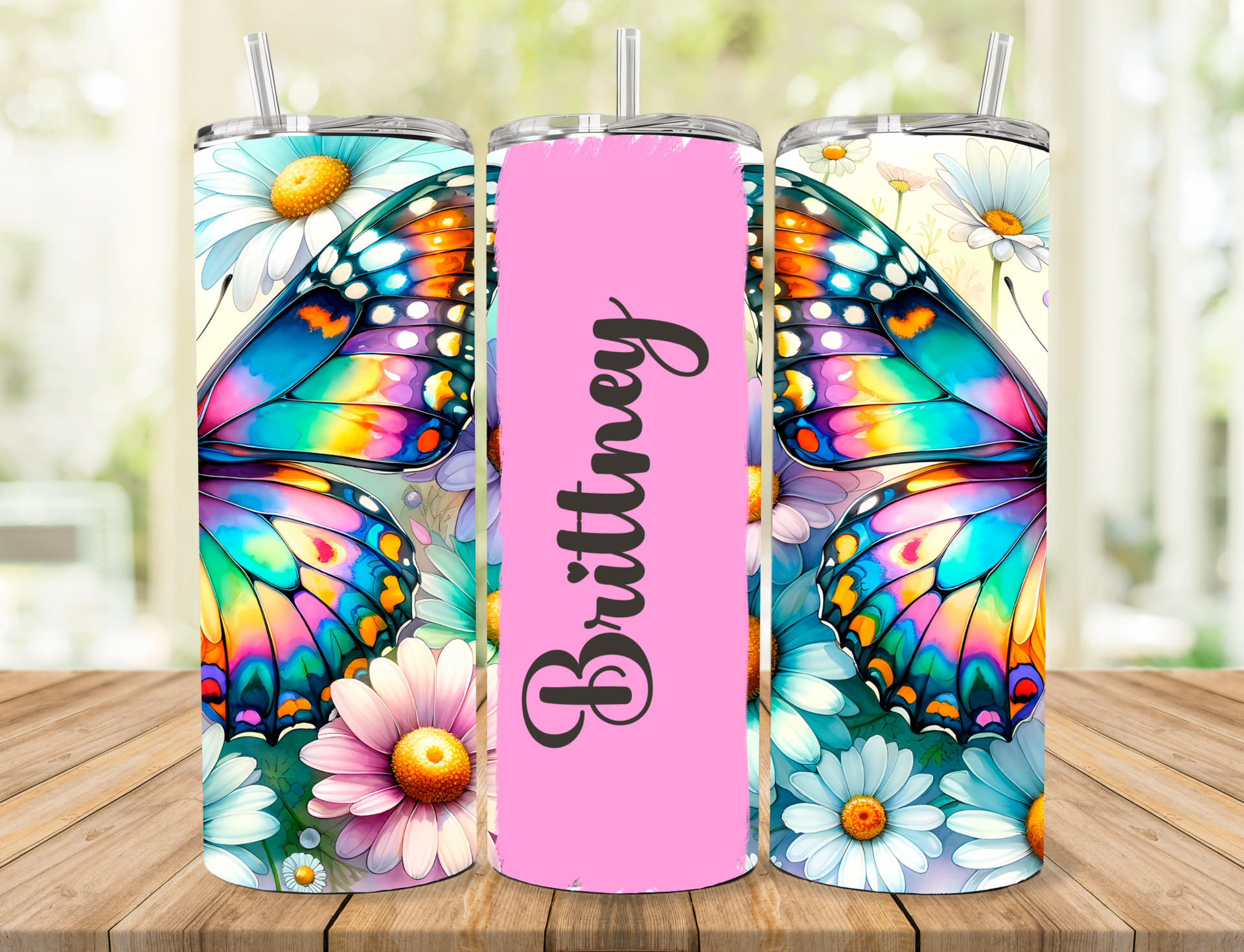 Floral Personalized Tumbler