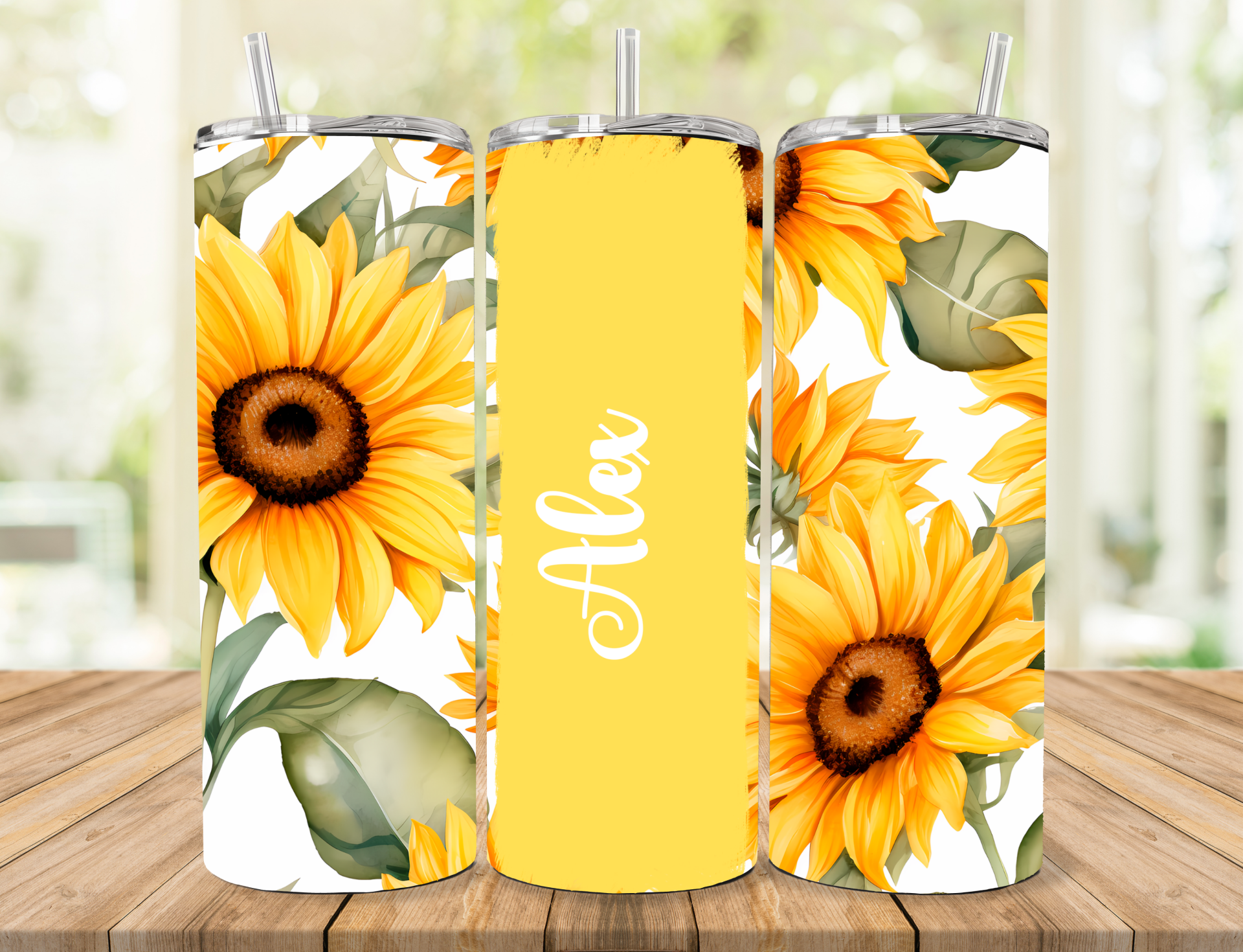 Floral Personalized Tumbler