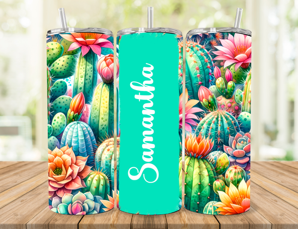 Floral Personalized Tumbler