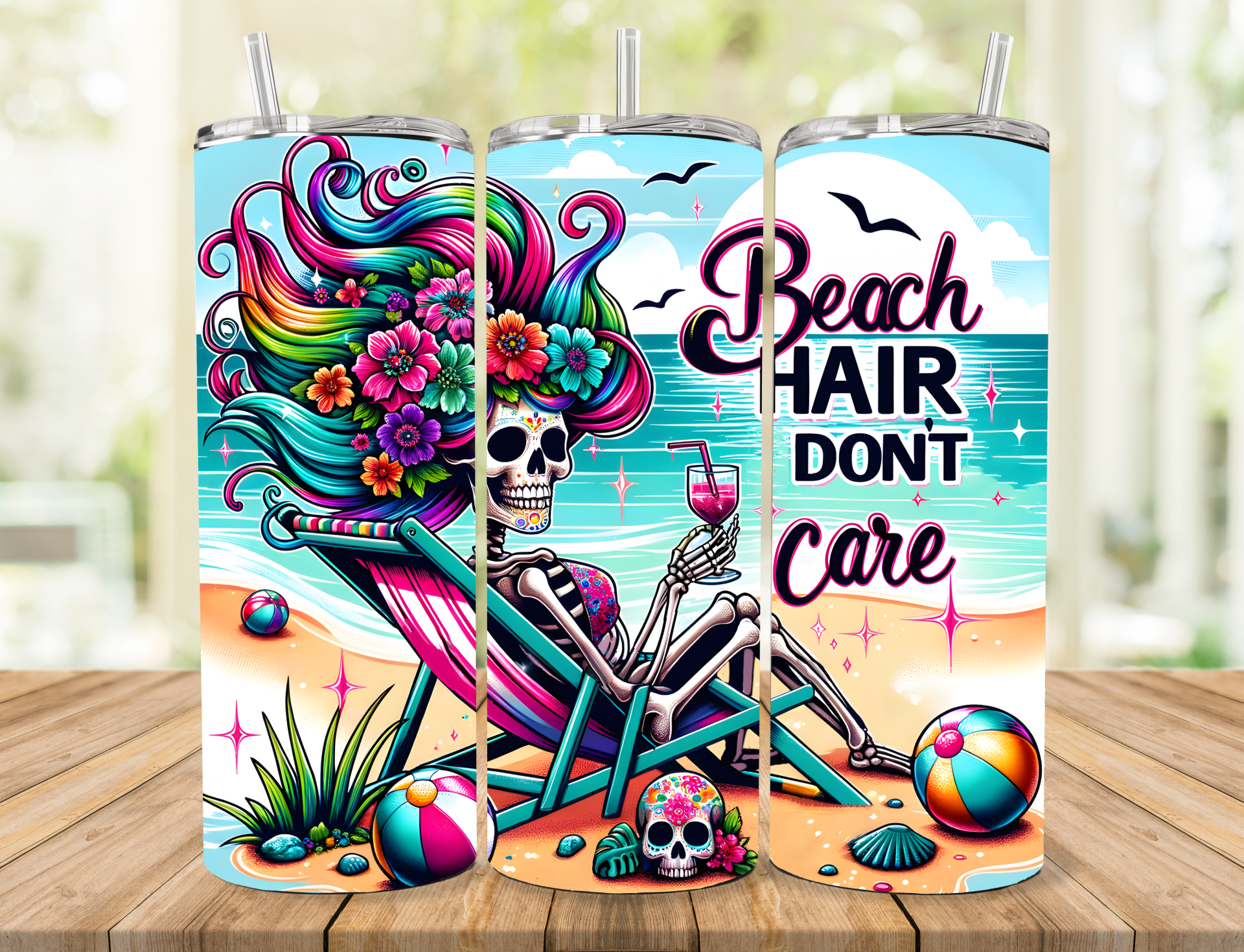 Beach Hair Tumbler