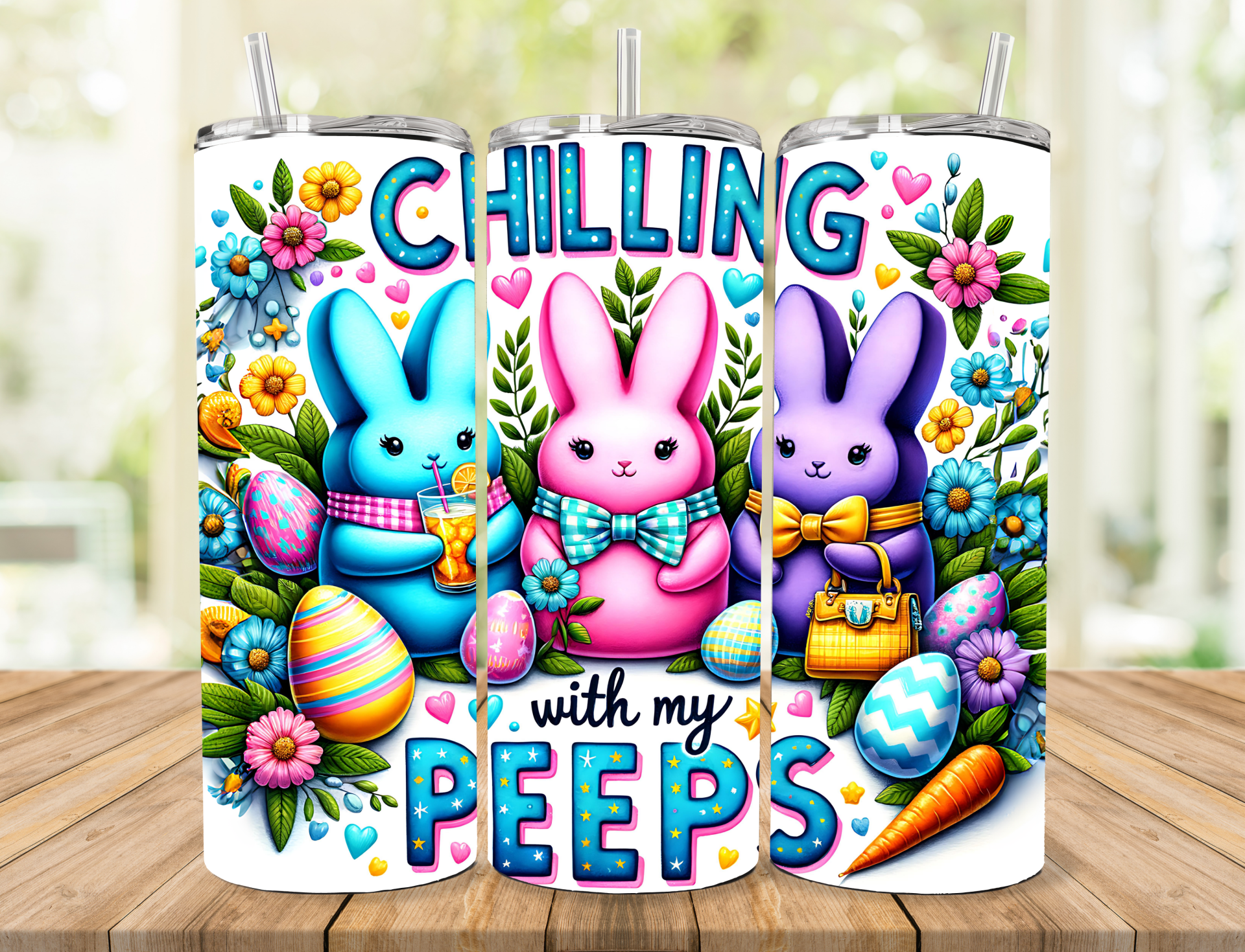 Chilling With My Peeps Easter Tumbler
