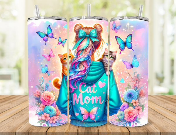 Cat Mom Tumbler