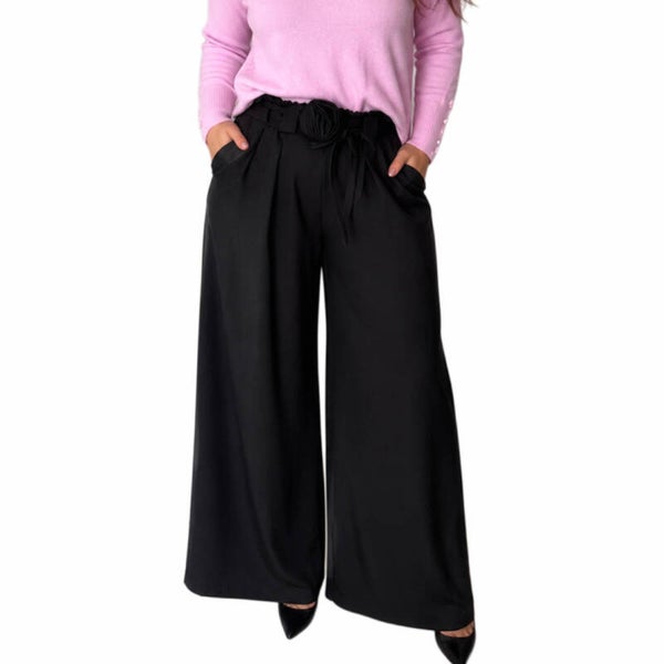 Pantalon large fluide - Taille haute