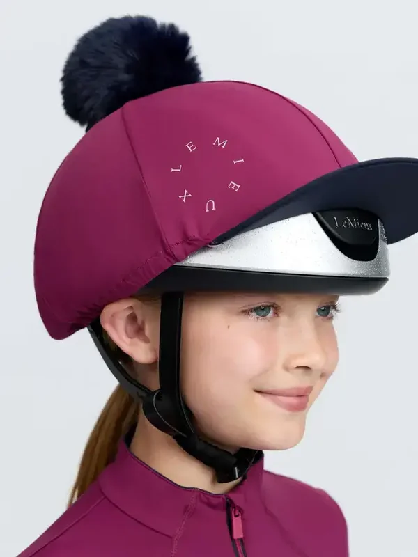 LeMieux - Classic pom hat silk blackberry