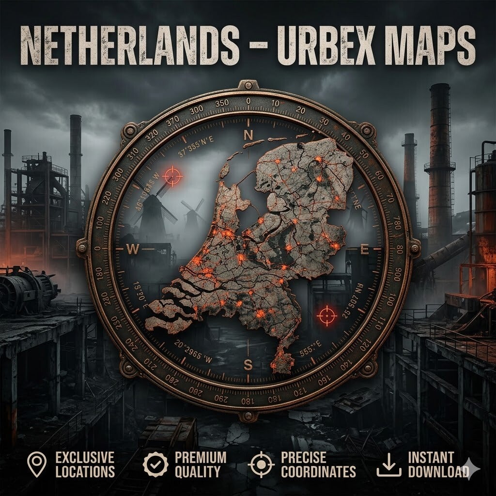 Netherlands map 2.500+ abandoned locations