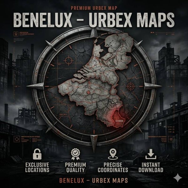 Benelux map 5.000+ locations