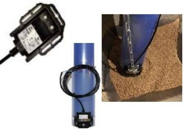 Sensor para tubo de caida en tolva