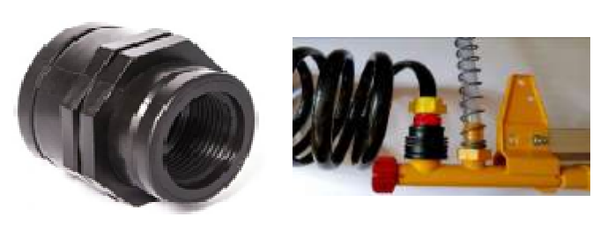 Adaptador salida de linea a tubo espiral