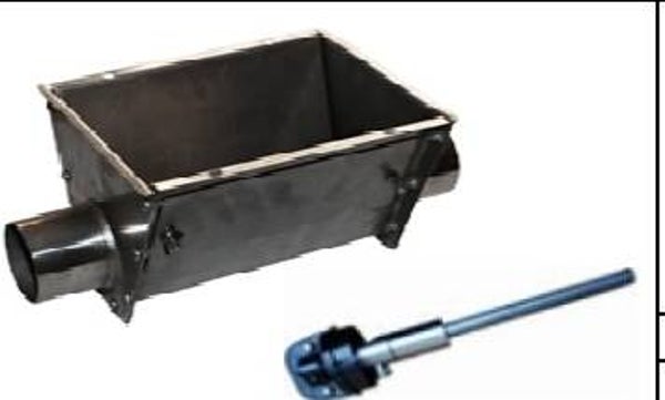 Cajetin simple INOX FA90 con eje