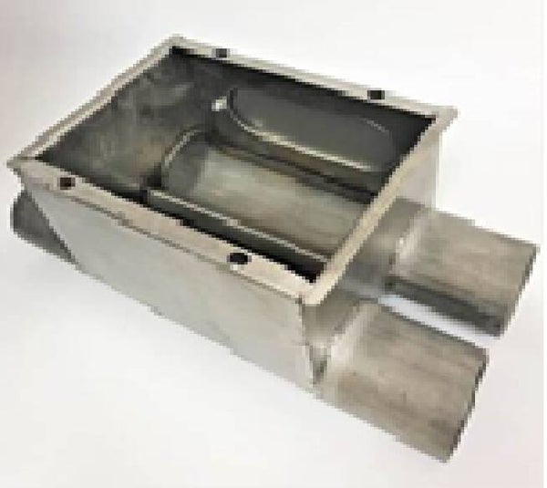 Cajetin doble INOX FA90 sin eje
