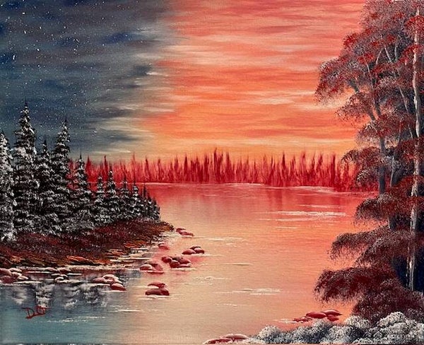 American Sunset 16x20" Canvas