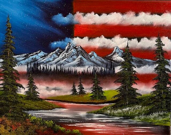 American Valley River 16x20" Canvas