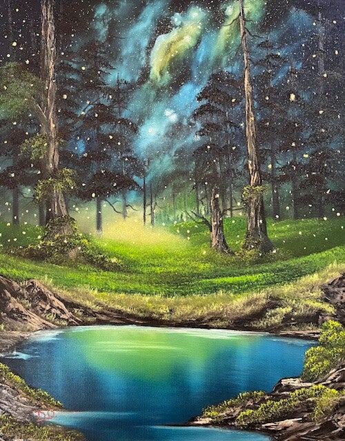 Firefly Galaxy Night 16x20" Canvas