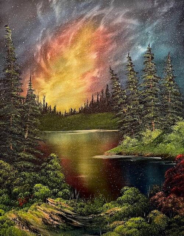 Galaxy Night 16x20" Canvas