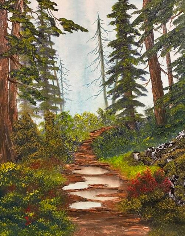 Hiker's Path 16x20" Canvas
