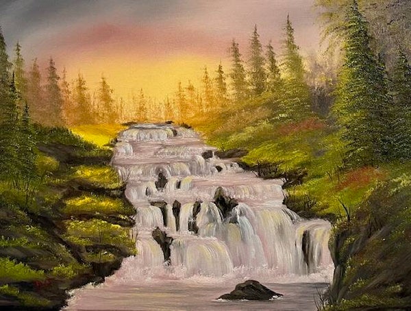 Sunset Falls 18x24" Canvas