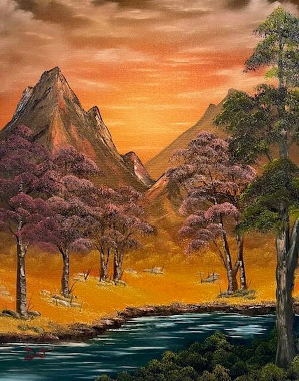 Western Sunset 16x20" Canvas