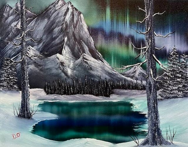 Aurora Pond 16x20" Canvas