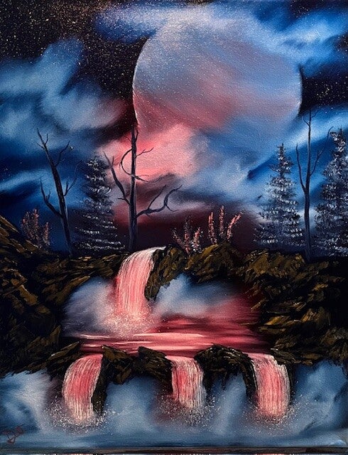 Planet Quadruple Falls 16x20" Canvas