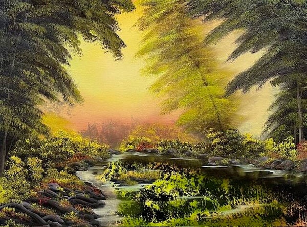 A Peek at the Sunset 18x24" Canvas