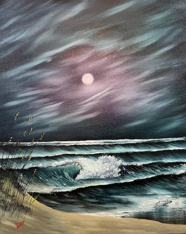 Beach Dune Evening 16x20" Canvas