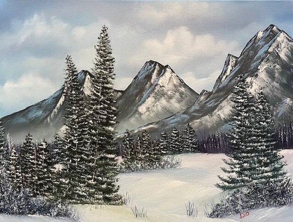 Snow Solitude 18x24" Canvas