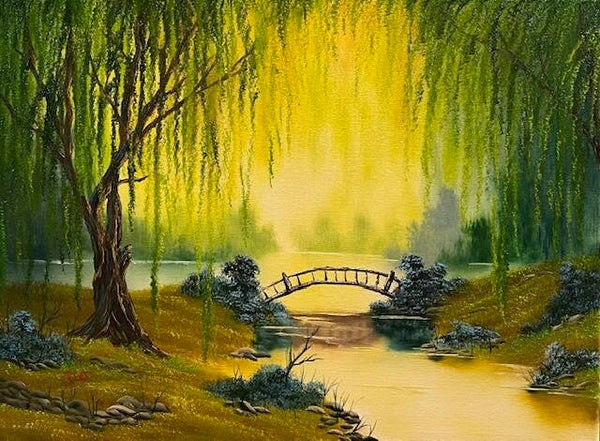 Bridge to the Willow 18x24" Canvas
