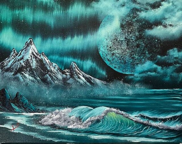 Ocean Moon Fantasy 16x20" Canvas