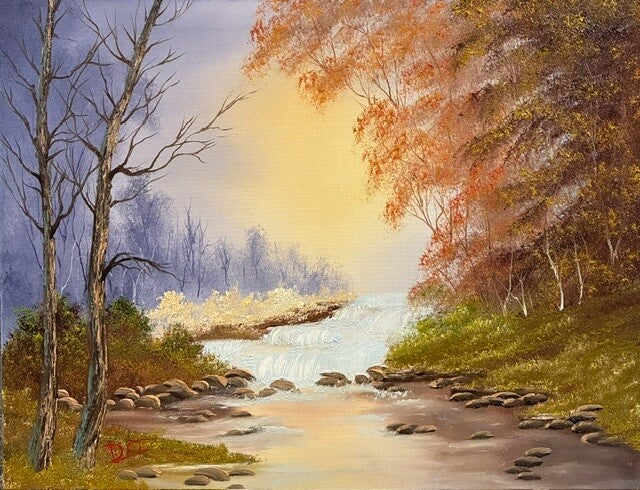 Soft Morning River 16x20" Canvas