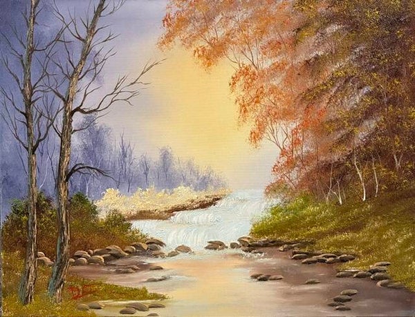 Soft Morning River 16x20" Canvas