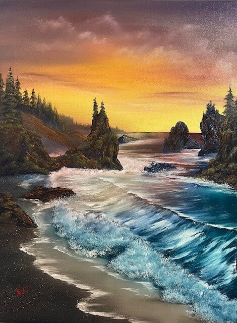 Sunset Coast 18x24" Canvas
