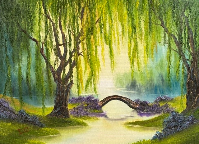 Twin Willows 18x24" Canvas