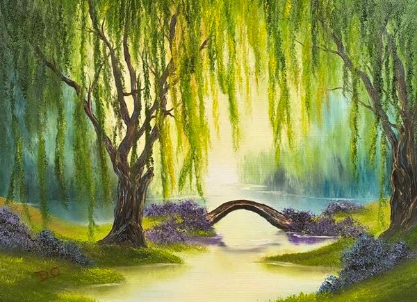 Twin Willows 18x24" Canvas