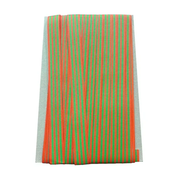 Lint band fijn 25mm Oranje Groen