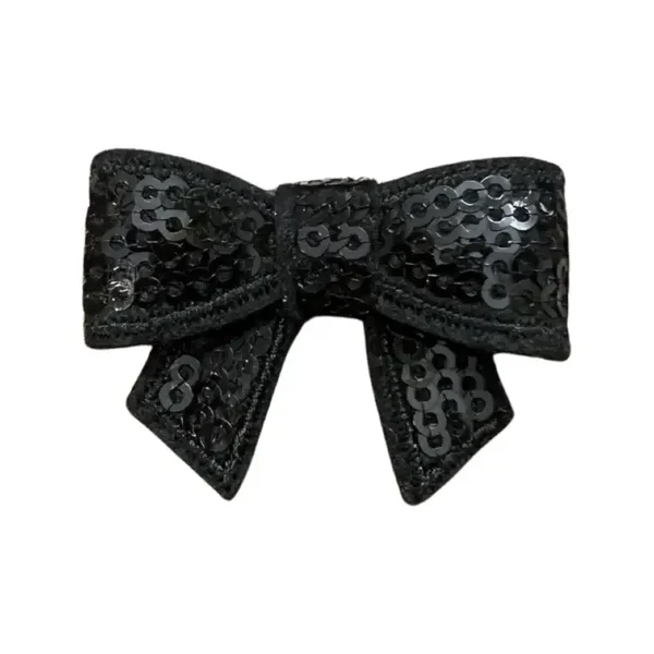 Strikje pailletten zwart