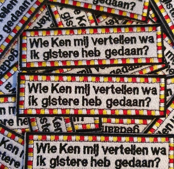 embleem wie ken mij vertellen Oeteldonk